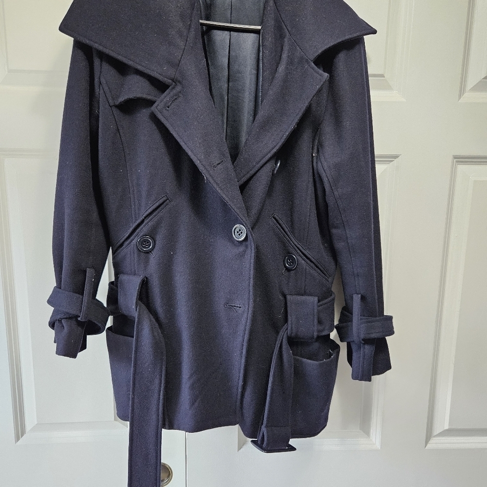 Coffee Shop wool peacoat. - Picture 2 of 6